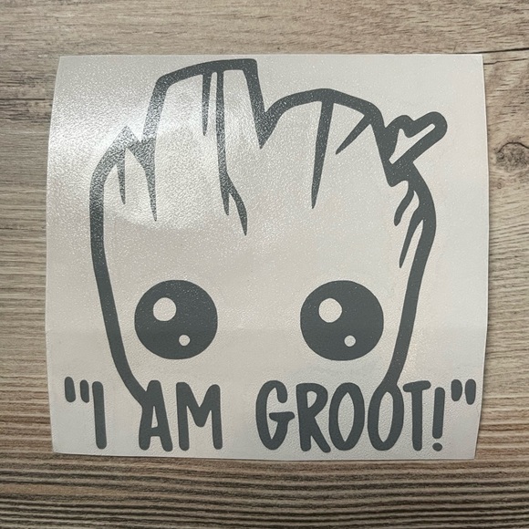2 Custom Groot Vinyl Decals - Picture 3 of 4